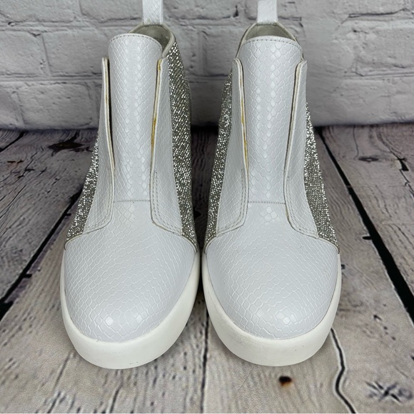 INC International Concepts Wesla Hidden Wedge White Sparkle Women's 9.5 M - Picture 5 of 6